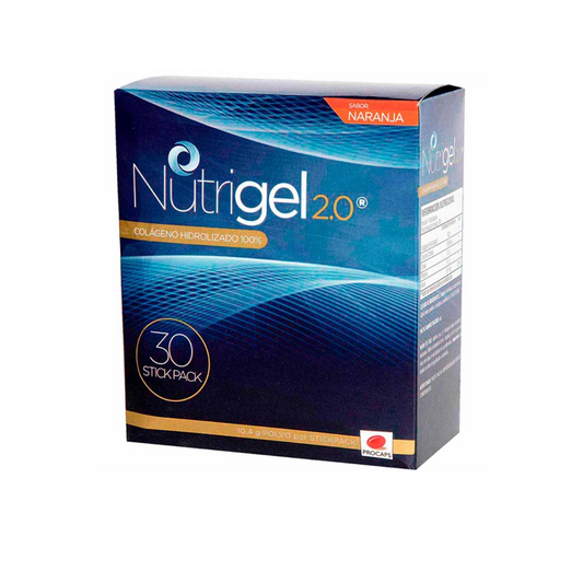 NUTRIGEL 2.0 NARANJA  POLVO ORAL CAJA X 30 SOBRES