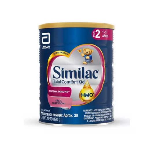 SIMILAC TOTAL COMFORT KID 2 HMO POLVO LATA X 820