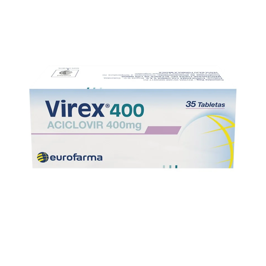 VIREX 400 MG TABLETA CAJA X 35