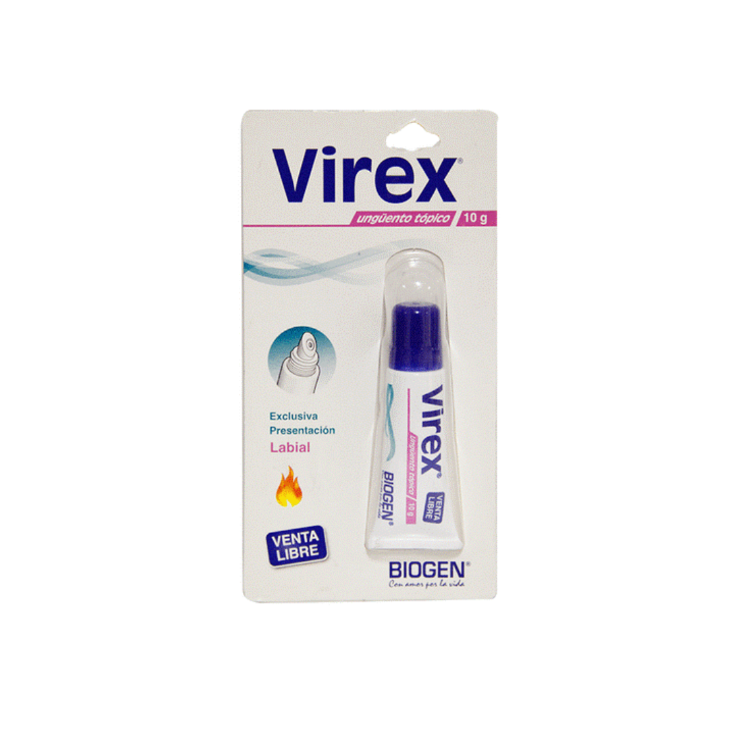 VIREX LABIAL 5% UNGUENTO TUBO X 10 G