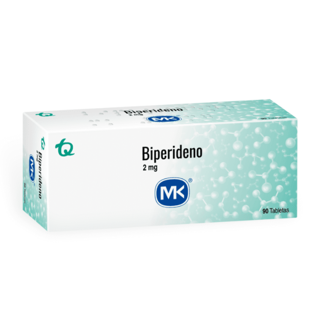 BIPERIDENO MK 2 MG TABLETA CAJA X 90