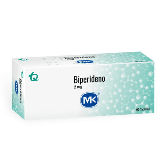 BIPERIDENO MK 2 MG TABLETA CAJA X 90