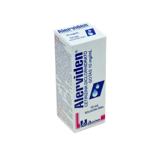 ALERVIDEN 10 MG SOLUCIÓN ORAL FRASCO X 15 ML