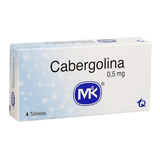 CABERGOLINA MK 0.5 MG TABLETA CAJA X 4