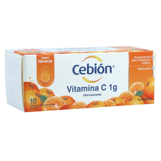 CEBION 1 G TABLETA EFERVESCENTE TUBO X 10