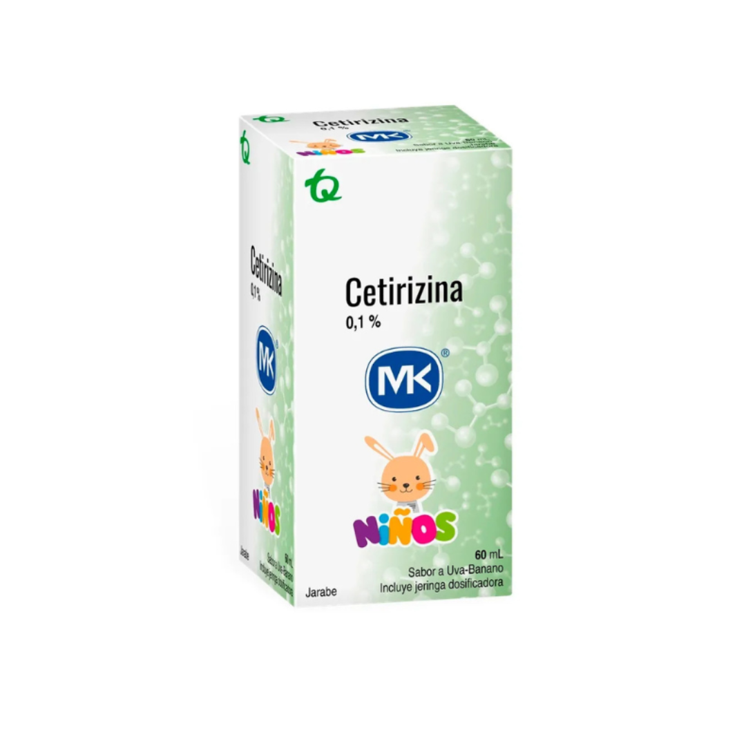 CETIRIZINA TECNOFAR 0.1 % JARABE FRASCO X 60 ML