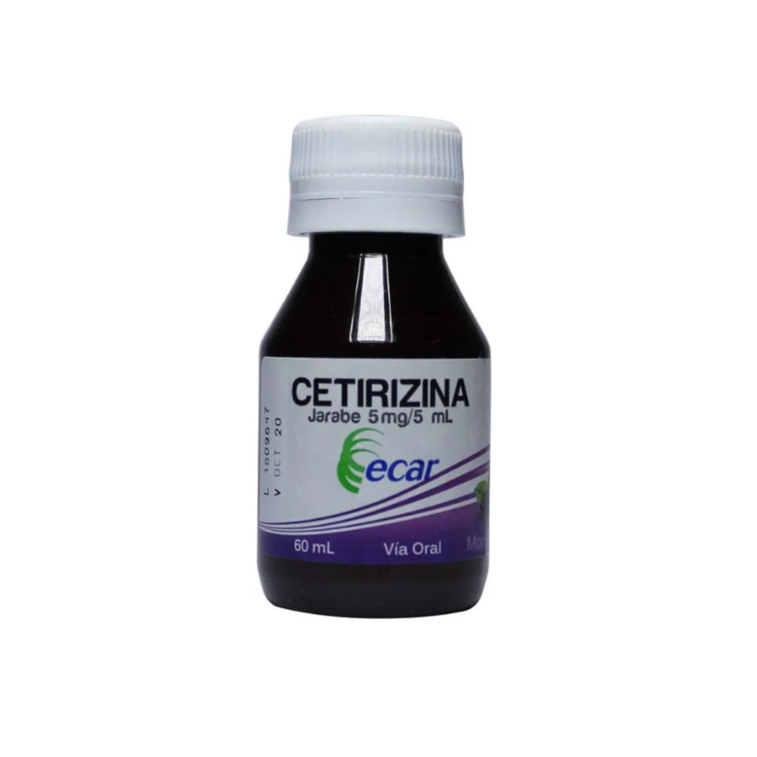 CETIRIZINA ECAR 5MG/5 ML JARABE FRASCO X 60 ML