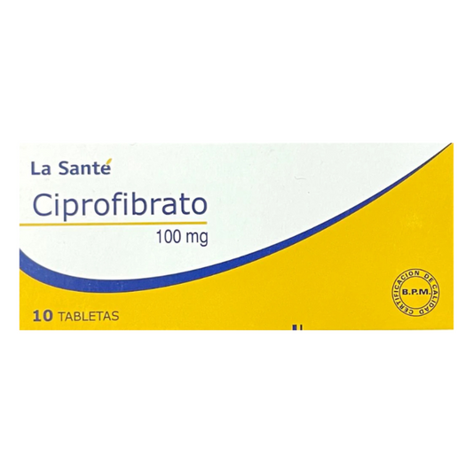 CIPROFIBRATO LA SANTE 100 MG TABLETA CAJA X 10