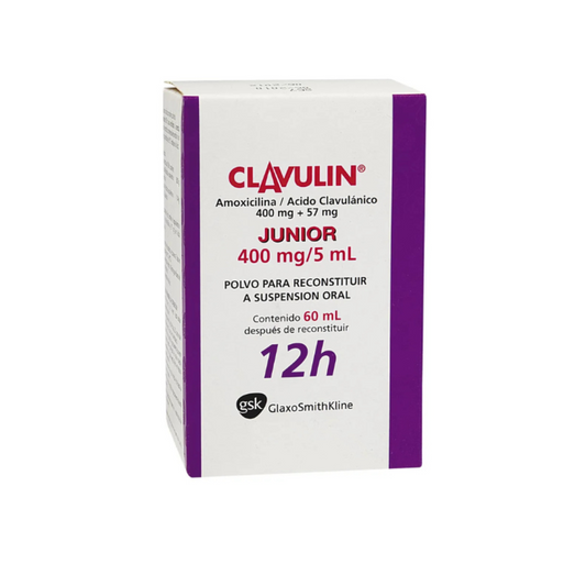 CLAVULIN JUNIOR 1.14 G/8G POLVO PARA SUSPENSIÓN FRASCO X 60 ML