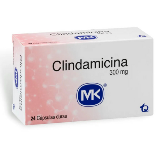 CLINDAMICINA MK 300 MG CAPSULA DURAS CAJA X 24