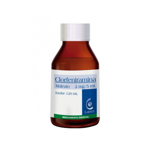 CLORFERINAMINA MALEATO LABINCO 2.5 MG/5 ML JARABE FRASCO X 120 ML