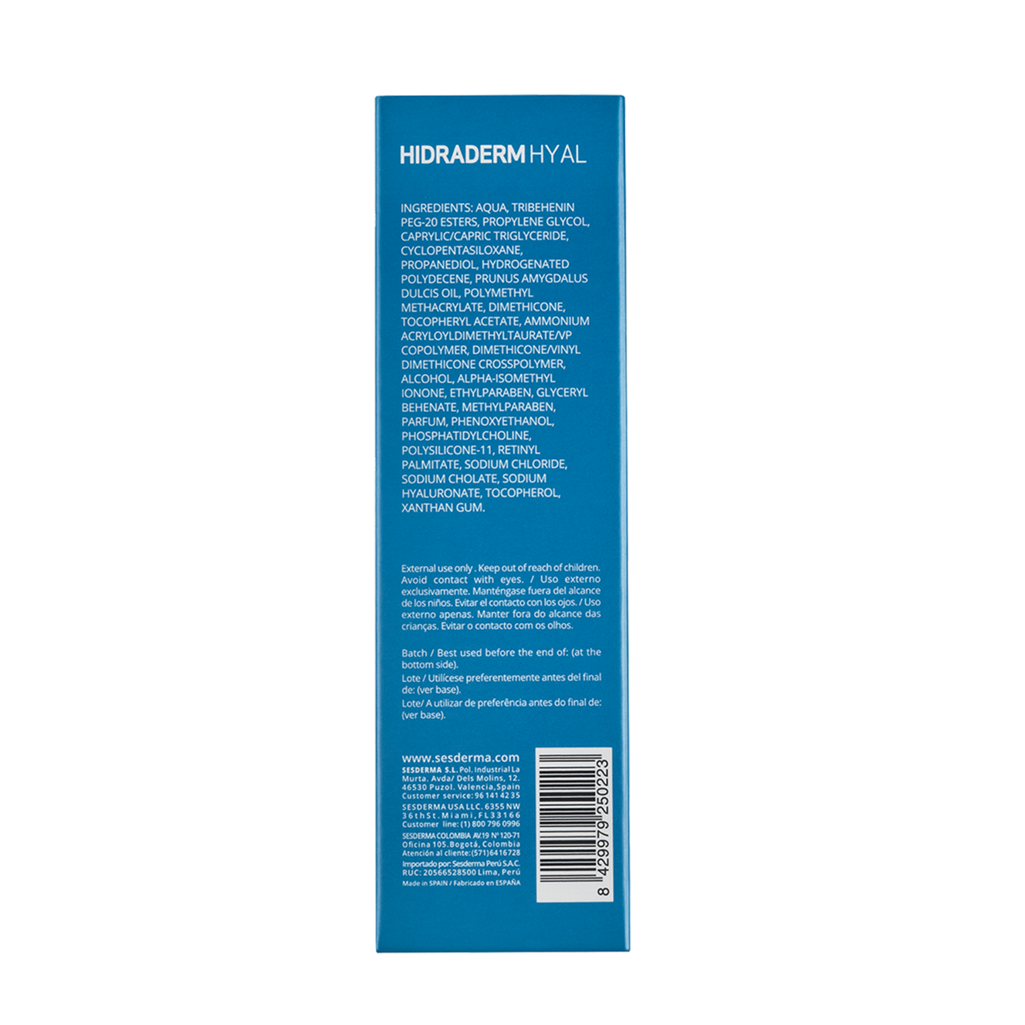 HIDRADERM HYAL CREMA FACIAL CREMA FACIAL FRASCO X 50 ML
