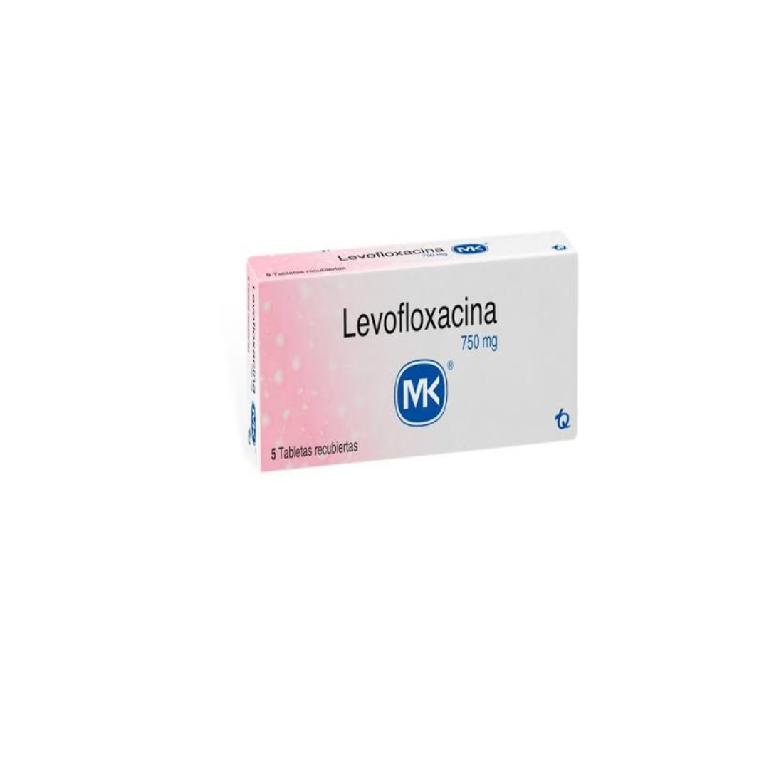 LEVOFLOXACINO 750 MG MK TABLETA CAJA X 5 EUROFARMA