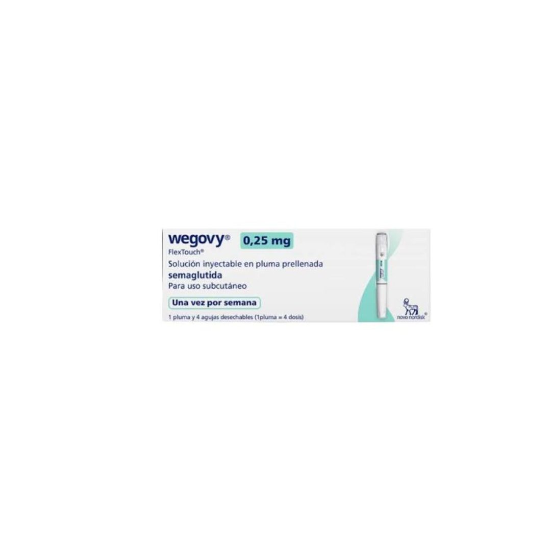 WEGOVY 0.25 MG/DOSIS PLUMA PRE-LLENADA CAJA X 1