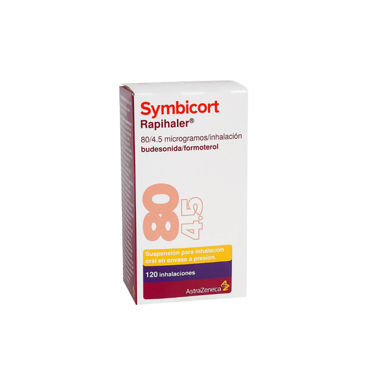 SYMBICORT RAPIHALER (80MCG+4.5MCG) INHALADOR BUCAL FRASCO X 120 DOSIS