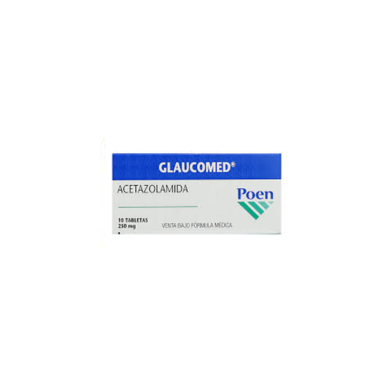 GLAUCOMED 250 MG TABLETA CAJA X 10
