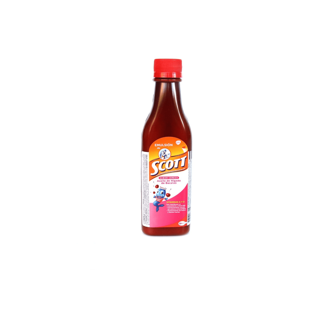 EMULSION DE SCOTT CEREZA JARABE FRASCO X 180 ML