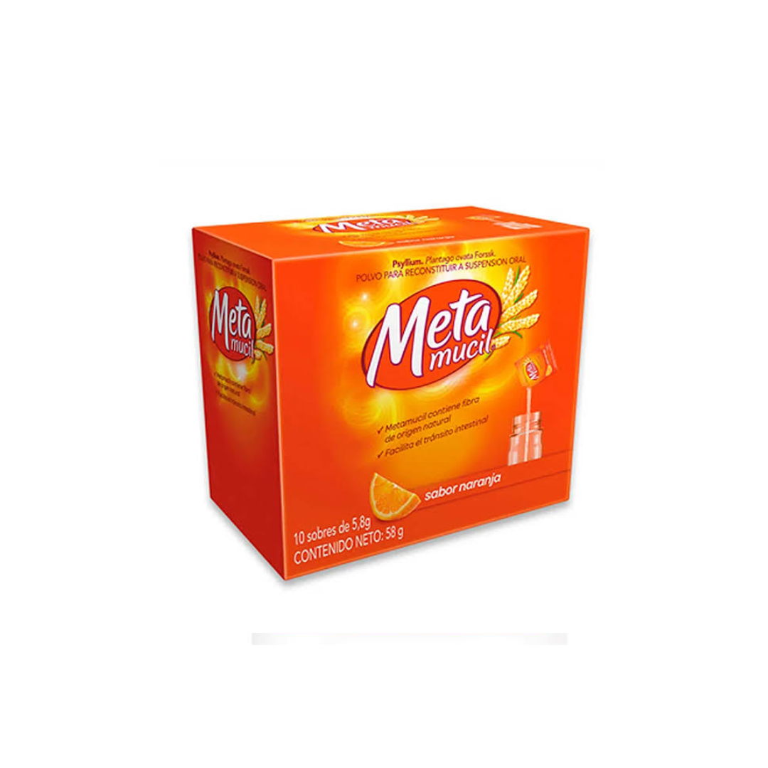METAMUCIL SOBRE DE 5.8 GR POLVO PARA SUSPENSIÓN CAJA X 10