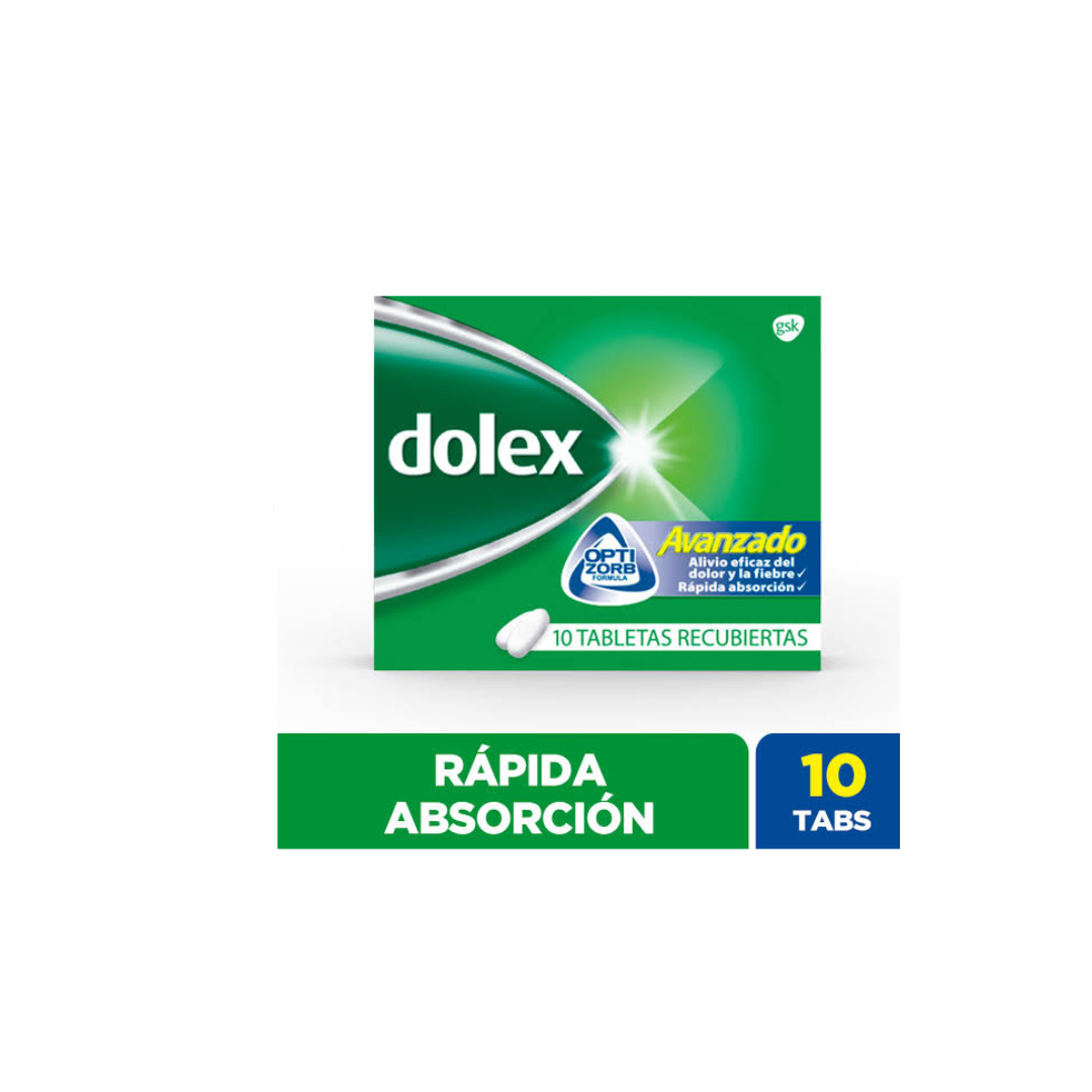DOLEX AVANZADO 500 MG TABLETA CAJA X 10