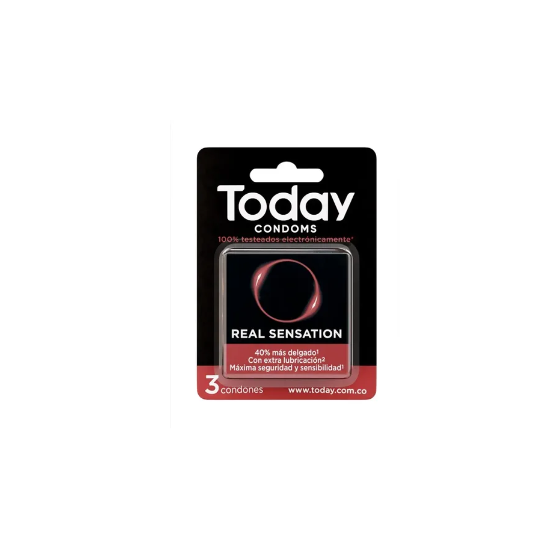 TODAY REAL SENSATION PRESERVATIVO CAJA X 3