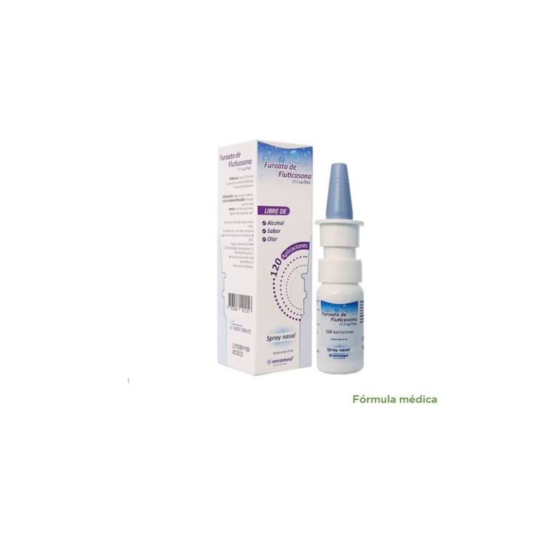 FUROATO DE FLUTICASONA 27.5 UG / 50 UG SUSPENSIÓN NASAL FRASCO X 120 DOSIS