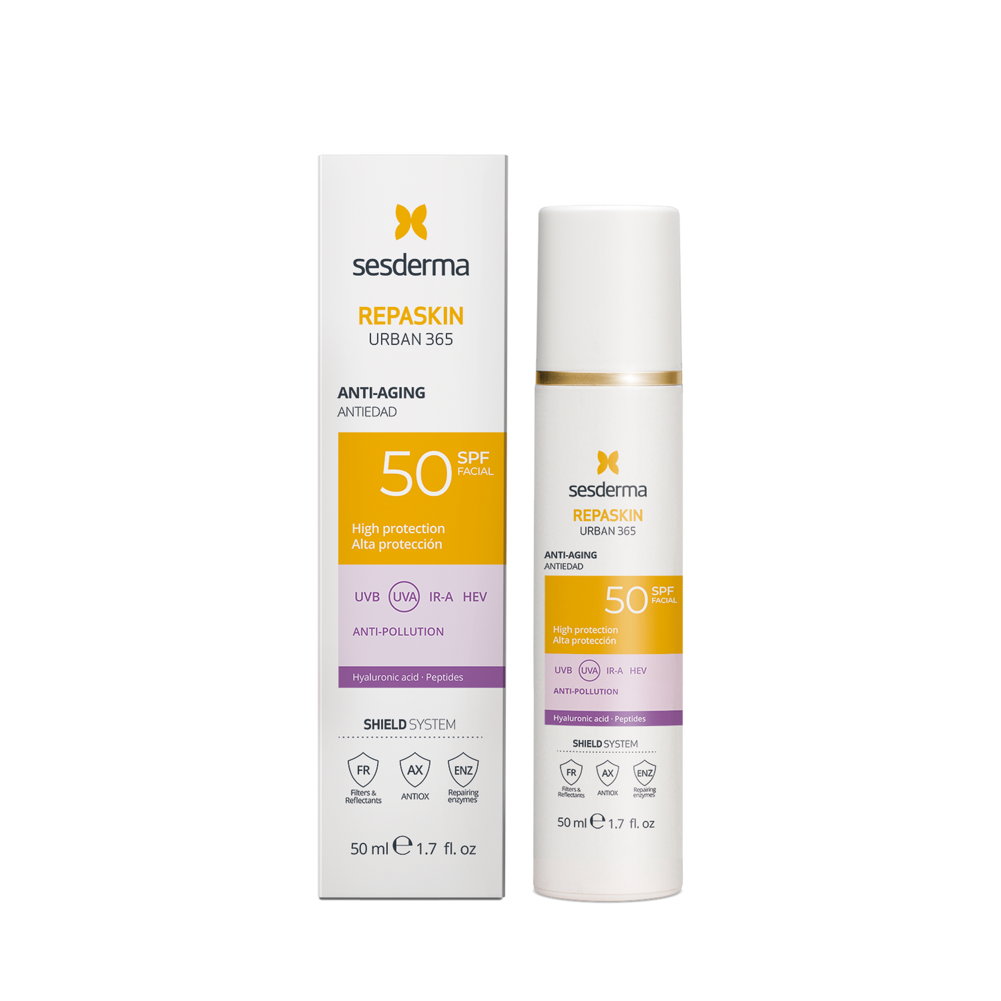 REPASKIN URBAN 365 ANTIEDAD SPF50 EMULSION TOPICA POTE X 50 ML