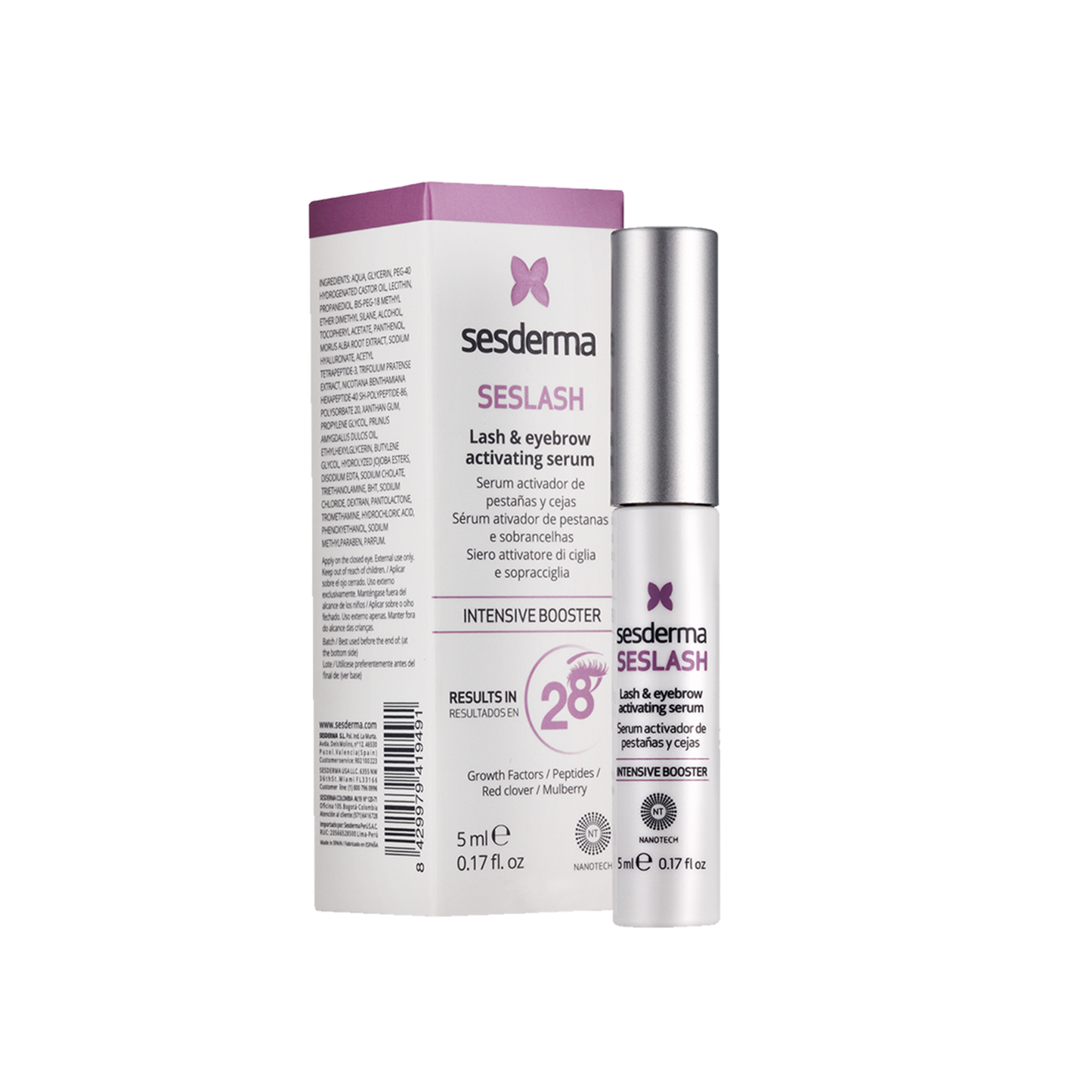 SESLASH SERUM ACTIVADOR DEL CRECIMIENTO DE PESTANAS Y CEJAS NA FRASCO X 5 ML