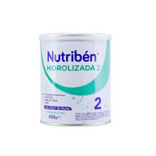 NUTRIBEN HIDROLIZADA 2 POLVO ORAL LATA X 400 GR
