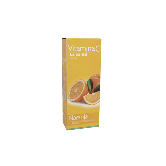 VITAMINA C 500 MG TABLETA MASTICABLE CAJA X 100