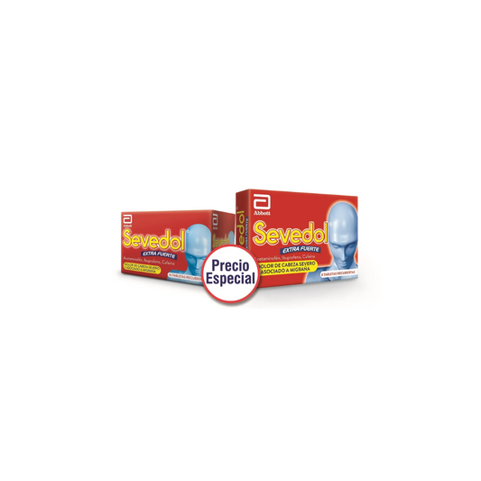 SEVEDOL EXTRA FUERTE GTIS 8  TABLETA RECUBIERTA CAJA X 16