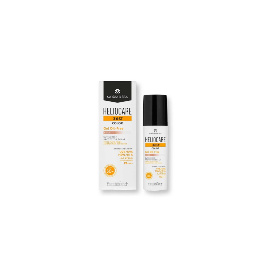 HELIOCARE 360°TOQUE SECO SPF 50+ COLOR BEIGE GEL TOPICO FRASCO X 50 ML
