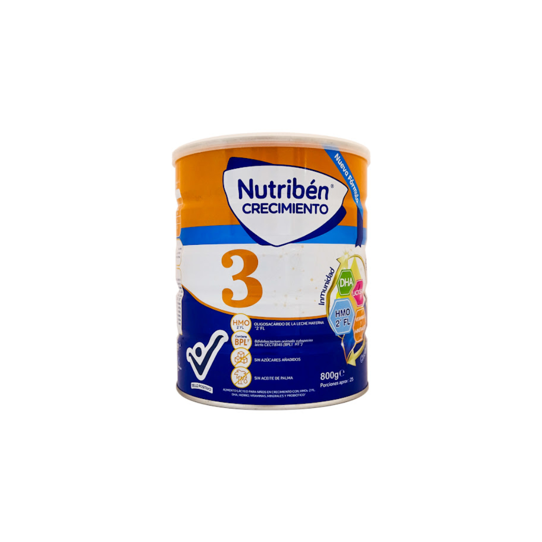 NUTRIBEN CRECIMIENTO POLVO ORAL LATA X 800 G