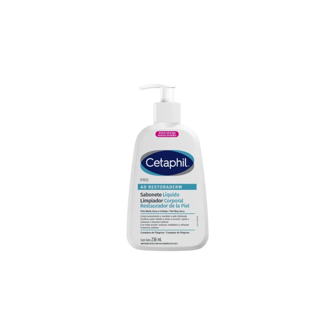CETAPHIL PRO AD RESTORADERM LIQUIDO CORPORAL PIEL MUY SECA LOCIÓN TOPICA FRASCO X 236 ML