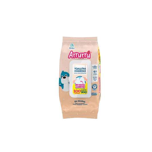 TOALLAS HUMEDAS ARRURRU EXTRA ACOL AVENA NA PAQ X 100