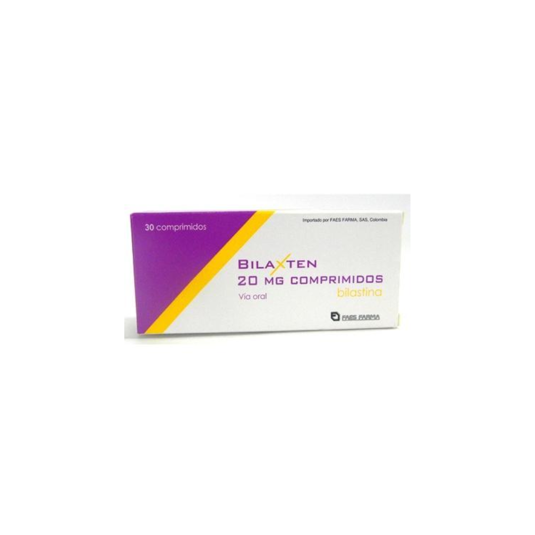 BILAXTEN 20 MG TABLETA CAJA X 30