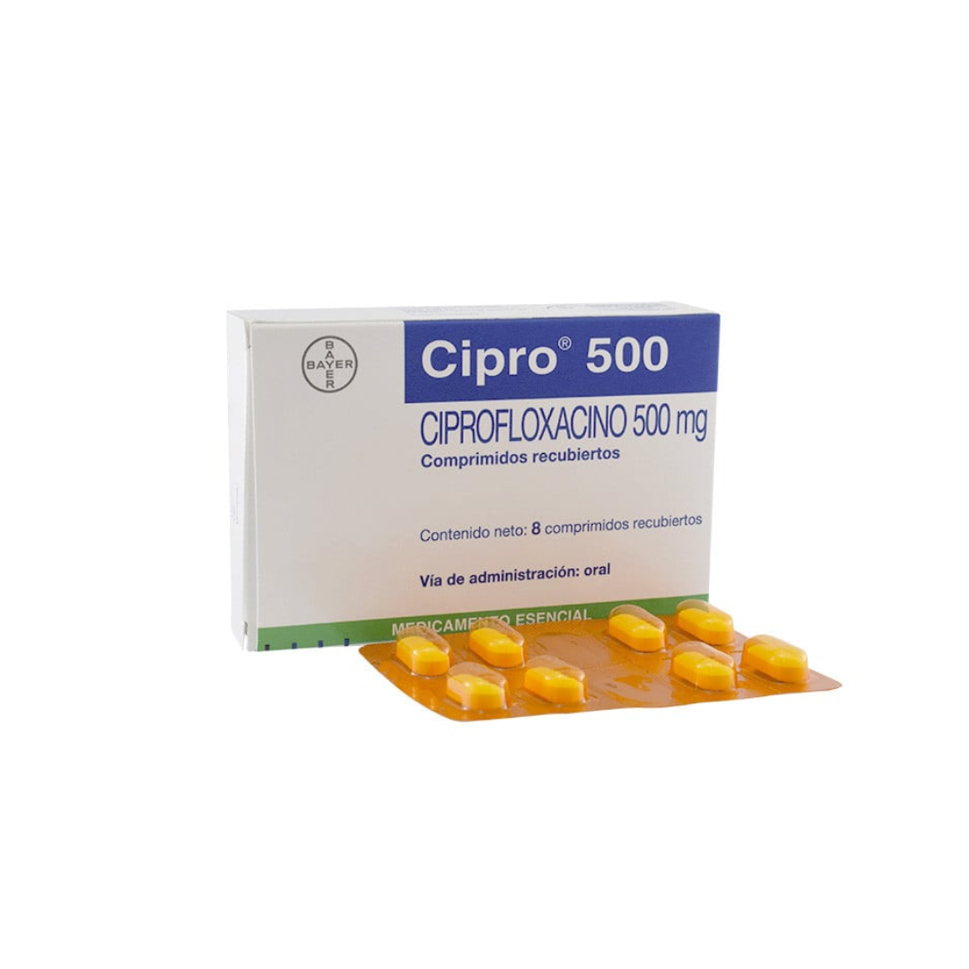 CIPRO 500 MG TABLETA CAJA X 8