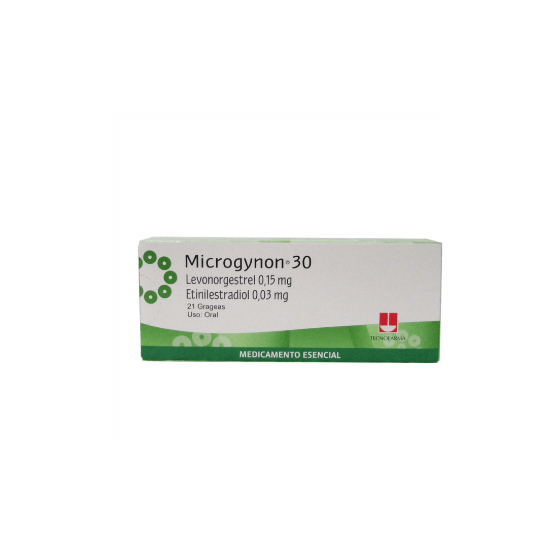 MICROGYNON 30 MG GRAGEA CAJA X 21