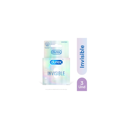 DUREX CONDON INVISIBLE NA CAJA X 3