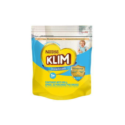 KLIM 1+ DESLACTOSADA  POLVO ORAL BOLSA X 800 GR