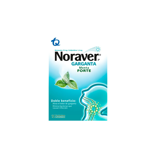 NORAVER MENTA TABLETA P/DISOLVER CAJA X 12