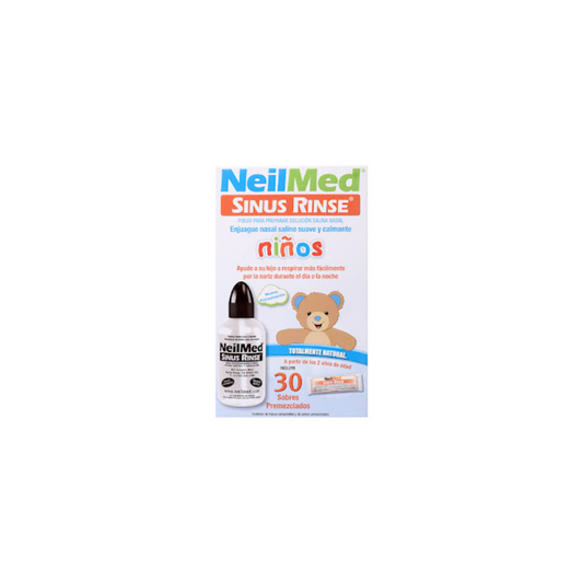 SINUS RINSE PEDIATRICO + BOT SOLUCIÓN NASAL CAJA X 30 SOBRES.