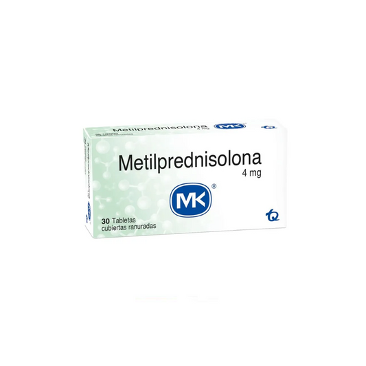 METILPREDNISOLONA MK 4 MG TABLETA RECUBIERTA CAJA X 30